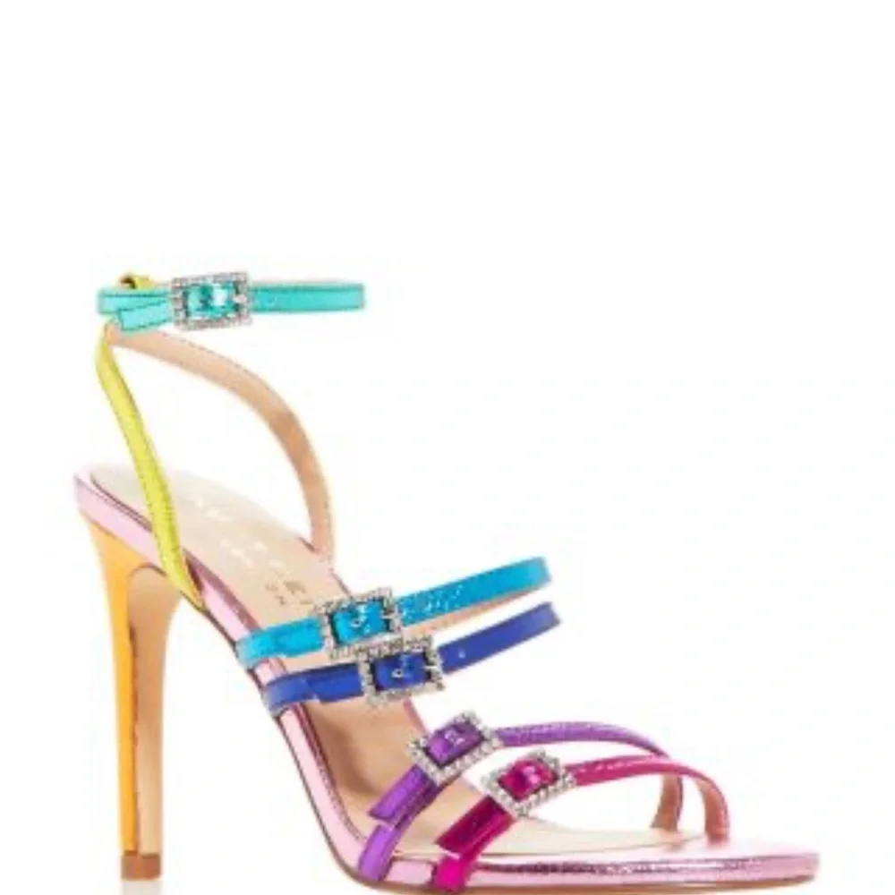 Kurk Geiger Rainbow Heels Size 6.5 - Picture 2 of 8